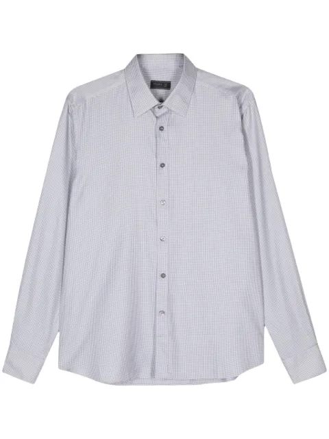 Prada Pre-Owned camisa con motivo pied de poule 2000