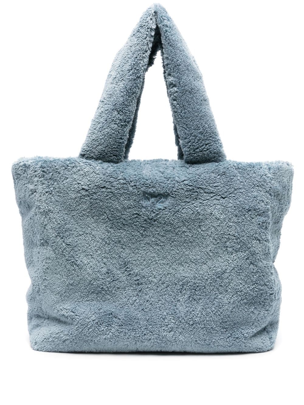 Nº21 Puffy Sponge terry-cloth tote bag