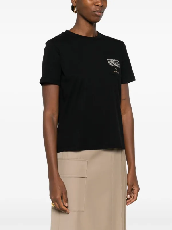 Tシャツ・カットソー S MAX MARA Women Shirts 6222519361121600000 Black Black t shirt | Max Mara