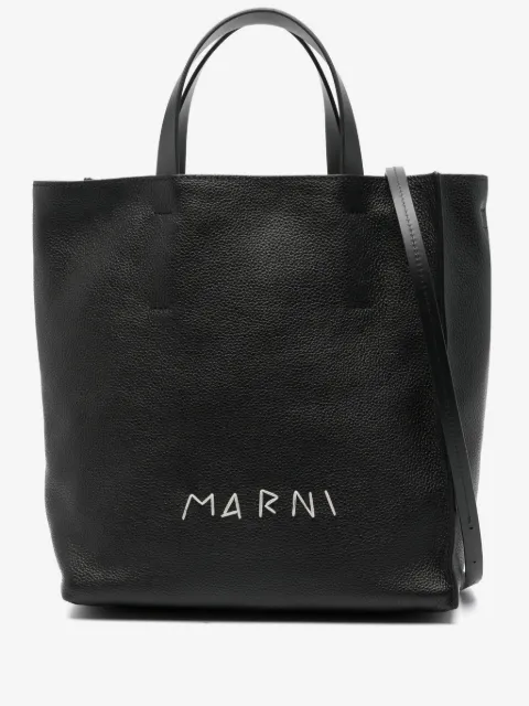 Marni tote con logo bordado