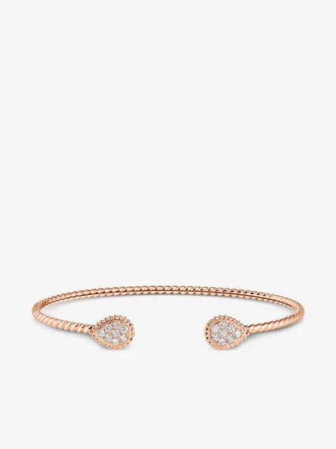 Boucheron 18kt recycled gold Serpent Bohème diamond bracelet