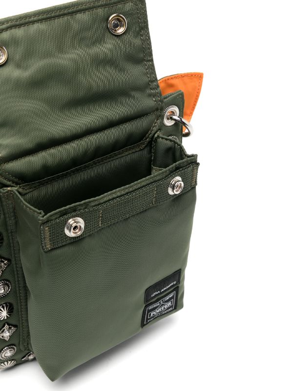 Toga x Porter stud-embellishment Shoulder Bag | Green | FARFETCH AO