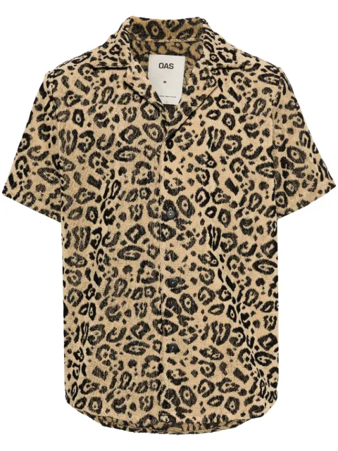 OAS Company Leo Cuba camp-collar shirt