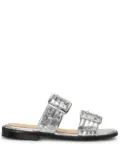 GANNI strap buckle slides - Silver