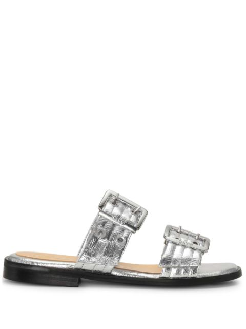 GANNI strap buckle slides Women