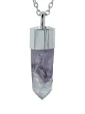 Parts of Four Talisman amethyst quartz necklace - Silver