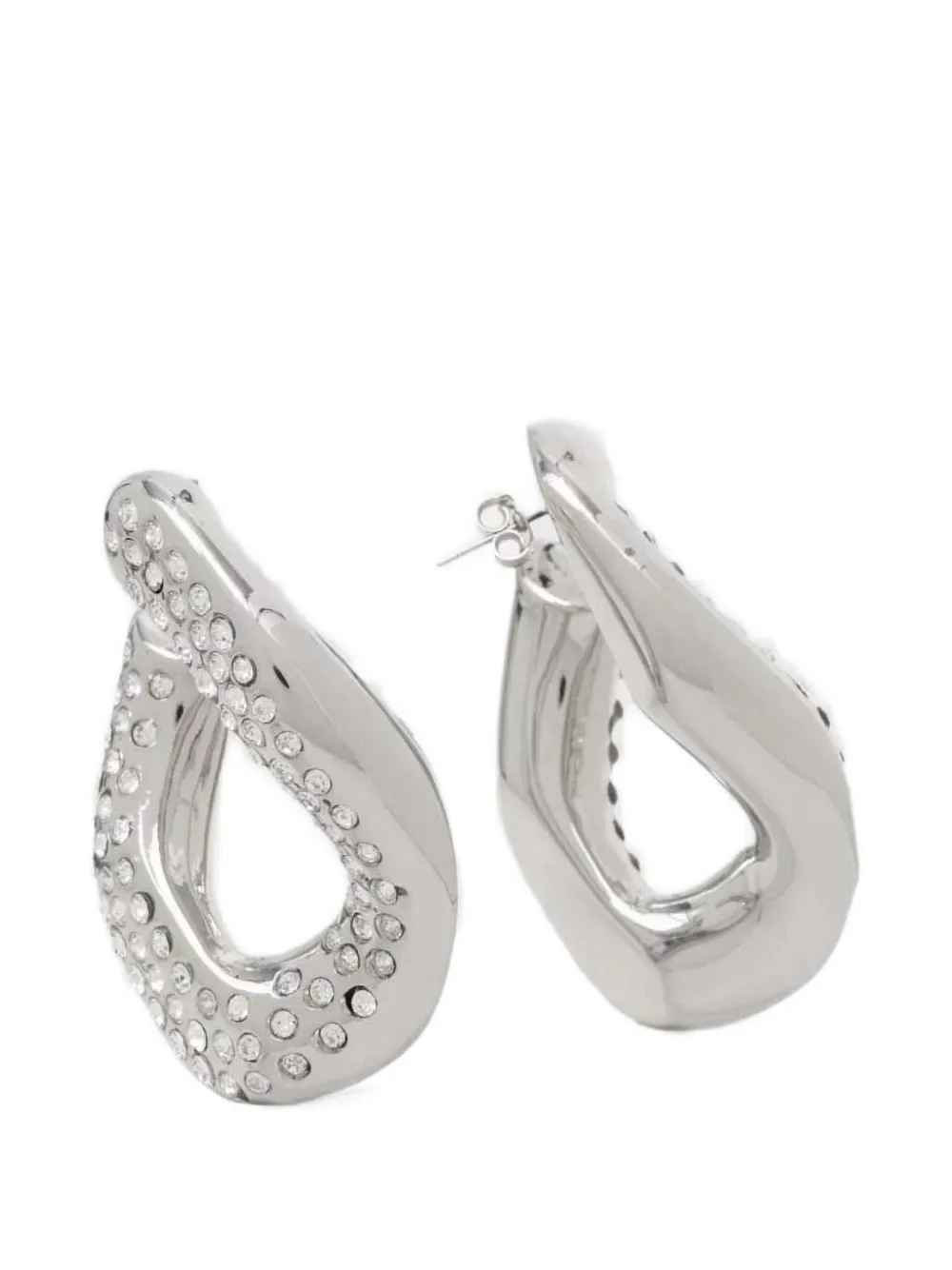 Patrizia Pepe crystal-embellished earrings - Silver