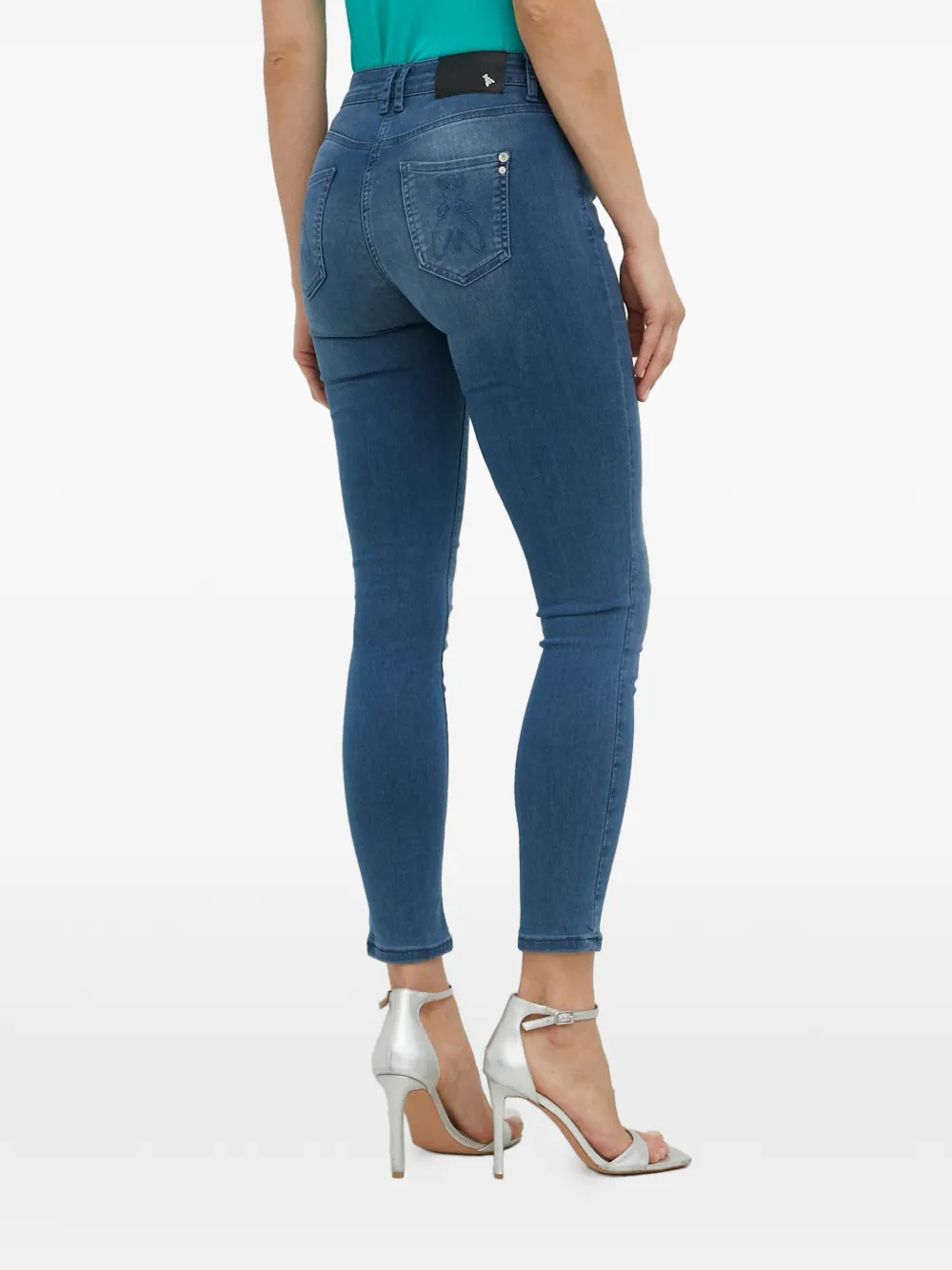  Patrizia Pepe Vaqueros Slim Con Botones - Azul 