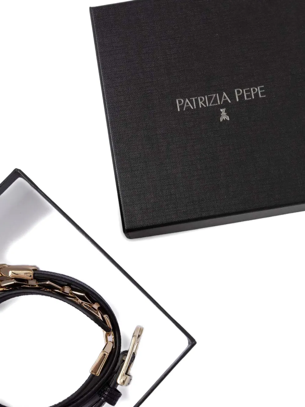 Patrizia Pepe Leren riem Zwart