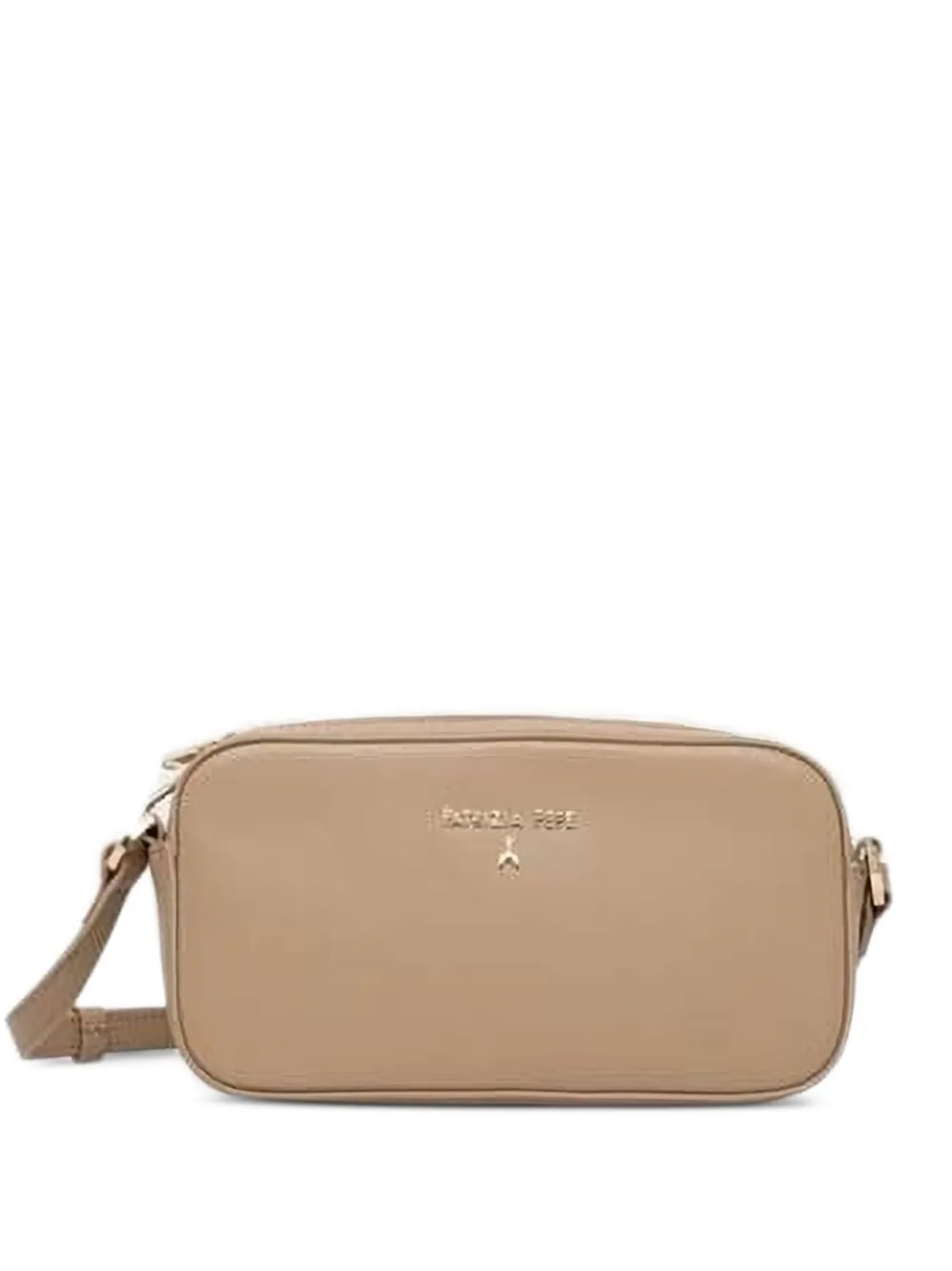 Patrizia Pepe Crossbodytas met logoplakkaat Beige