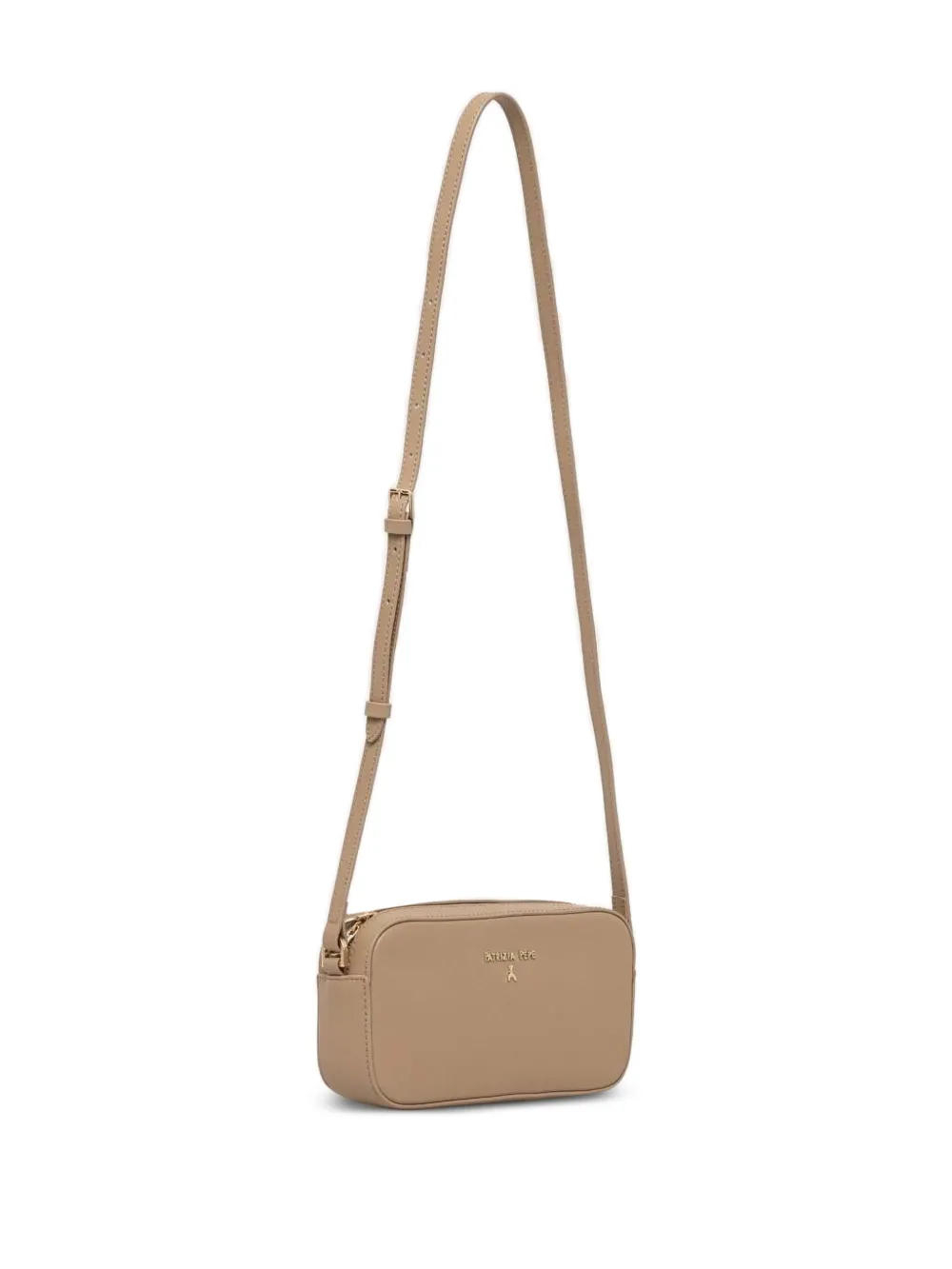 Patrizia Pepe Crossbodytas met logoplakkaat Beige
