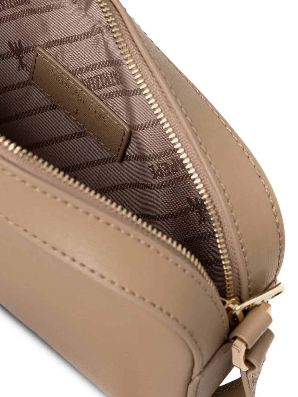Patrizia Pepe Crossbodytas met logoplakkaat Beige