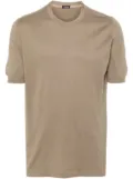 Kiton fine-ribbed T-shirt - Brown