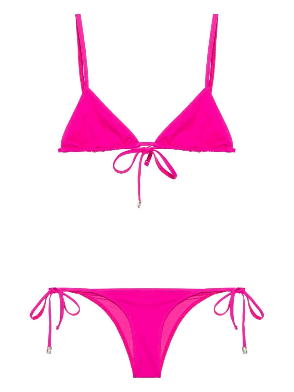 Attico Bikini Mit Schleifenverschluss In Pink