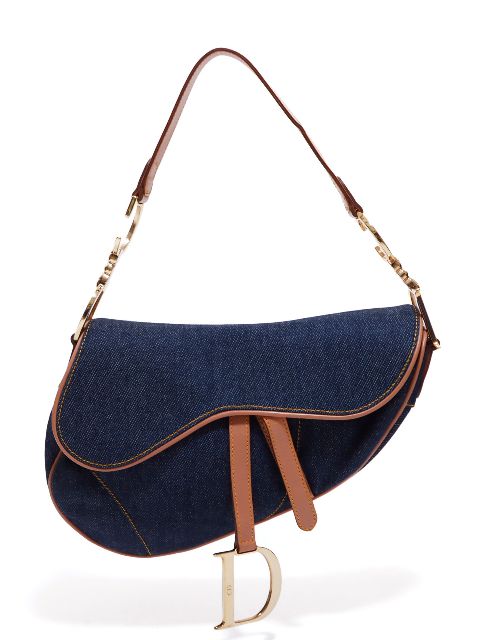 Cheap Christian Dior Saddle denim shoulder bag Women