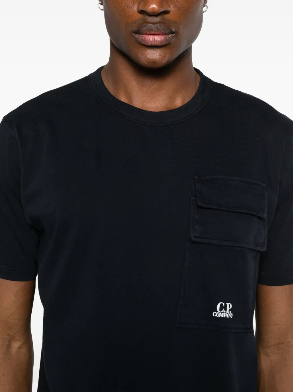 C.P. Company T-shirt met logoprint Blauw