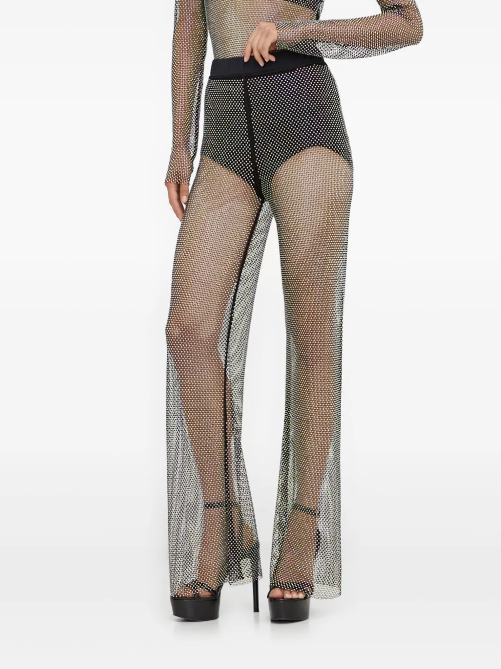 Patrizia Pepe embellished trousers - Nero