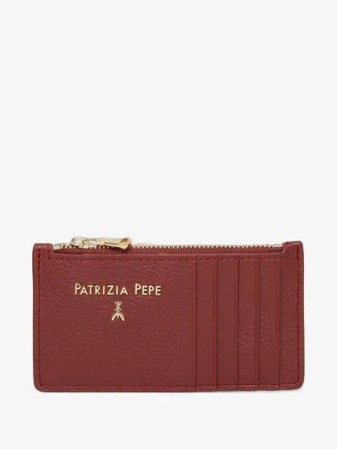 Patrizia Pepe porte-cartes en cuir à logo