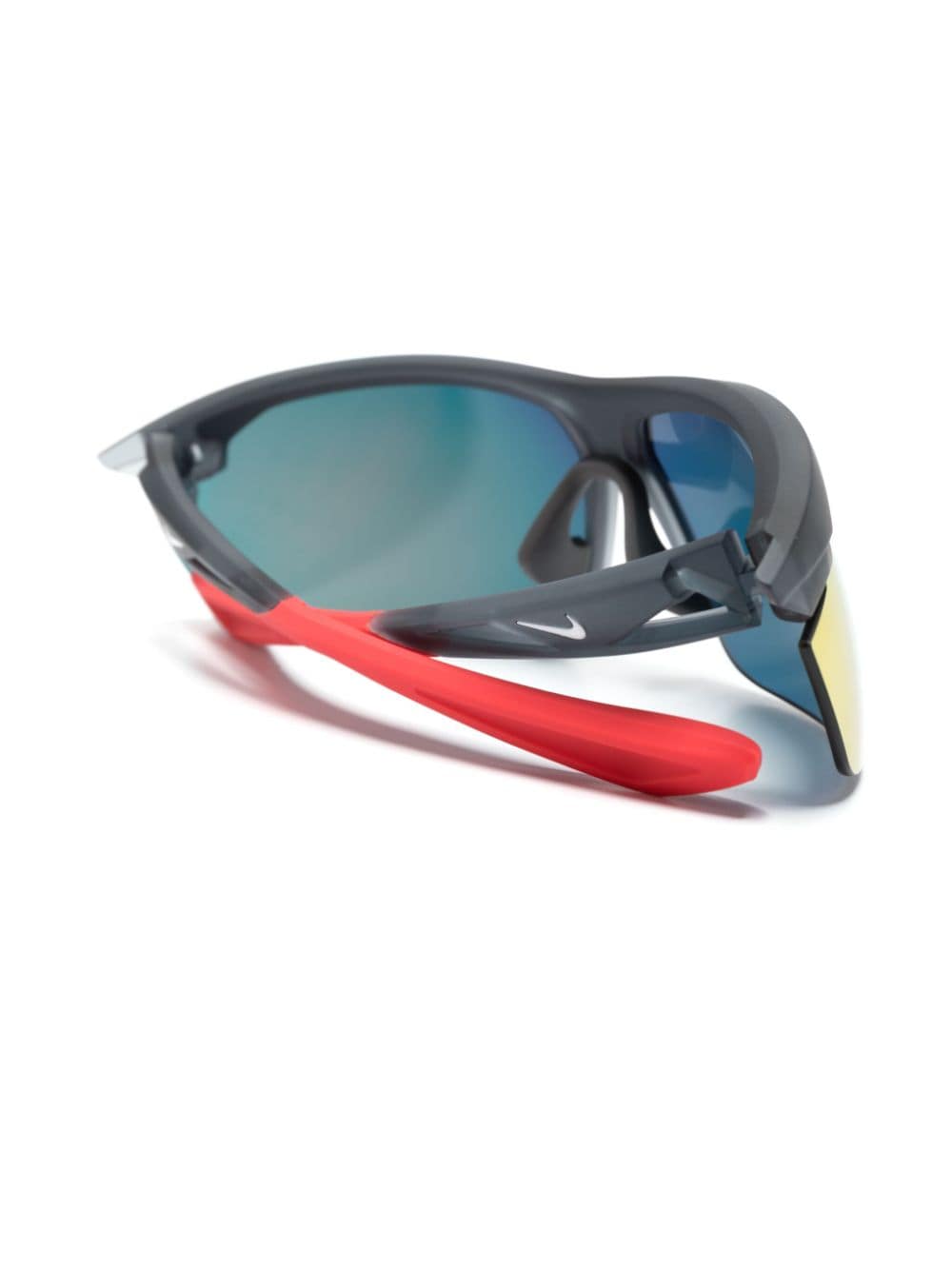 Shop Nike Windtrack Wraparound-frame Sunglasses In 灰色