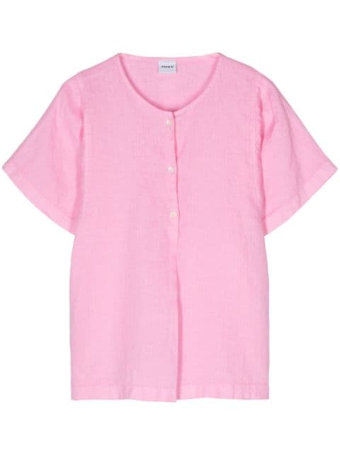 ASPESI short-sleeves linen blouse