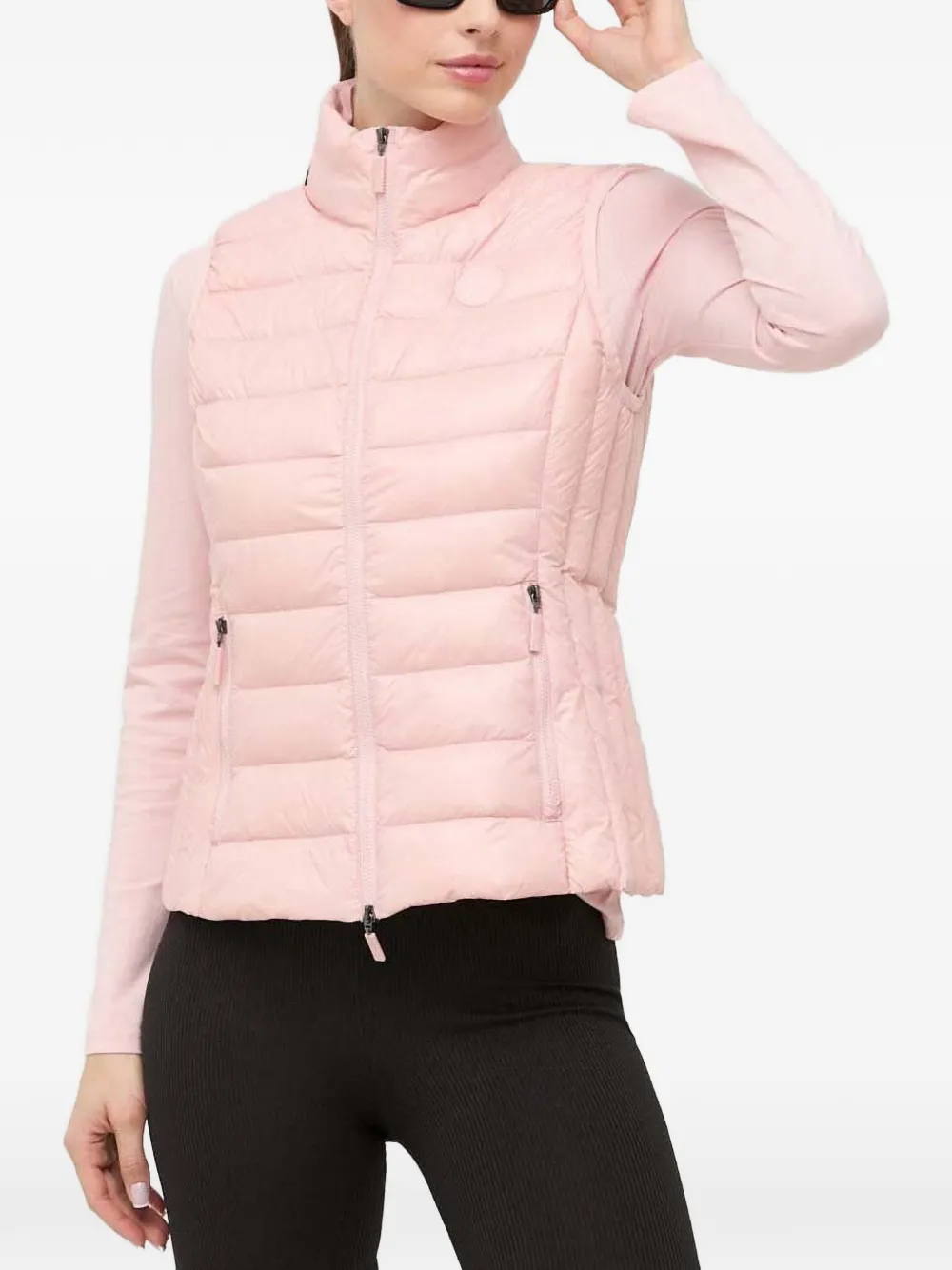 Armani Exchange zip-up gilet - Rosa