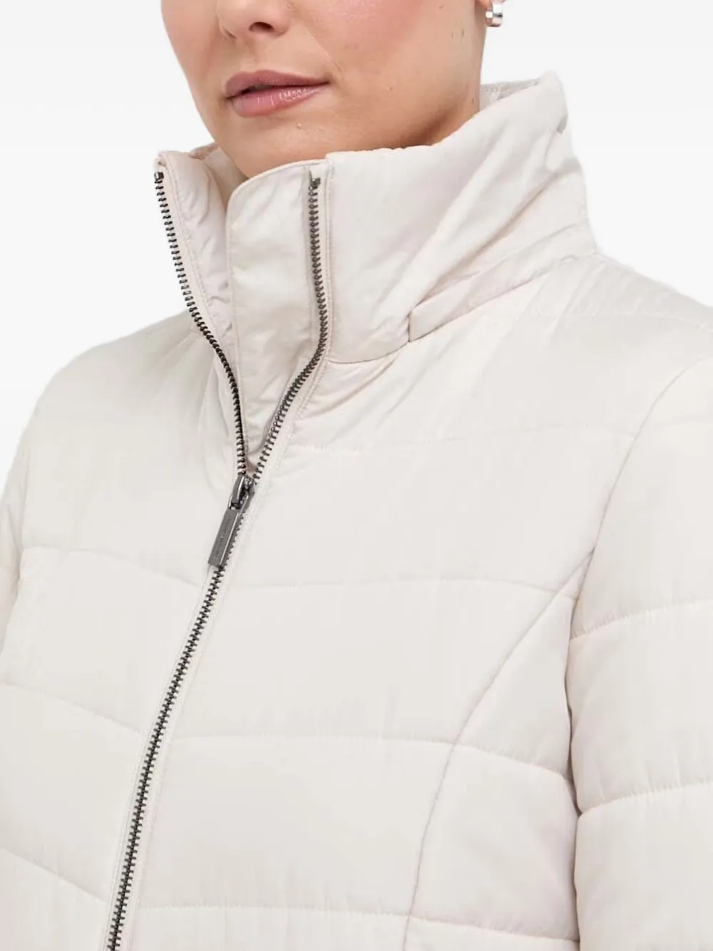 Armani Exchange Donsjack met capuchon Beige