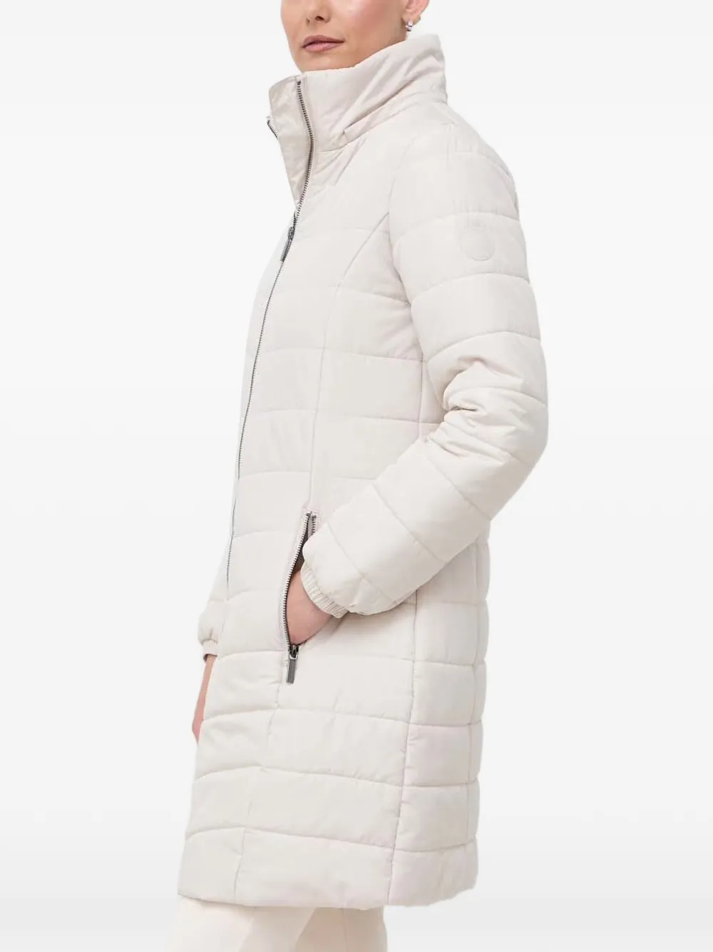  Armani Exchange Hooded Puffer Jacket - Neutrals 
