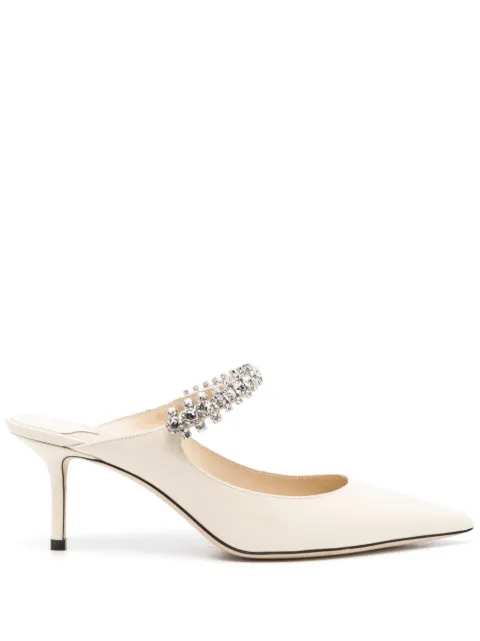 Jimmy Choo Pre-Owned Bing 65mm patent leather mules