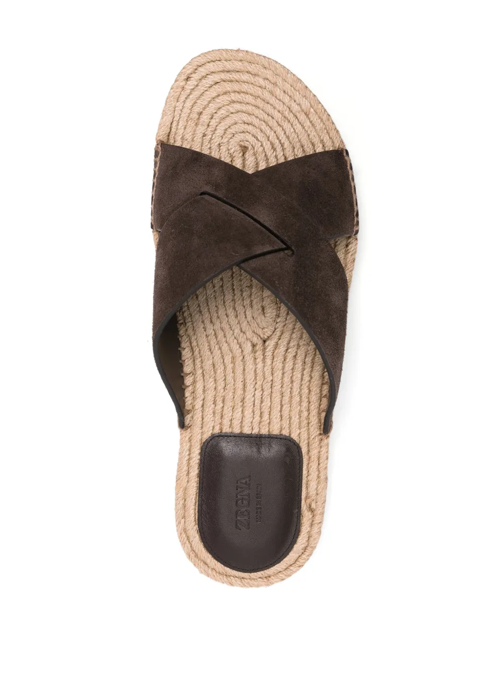 Zegna Suède espadrilles Bruin