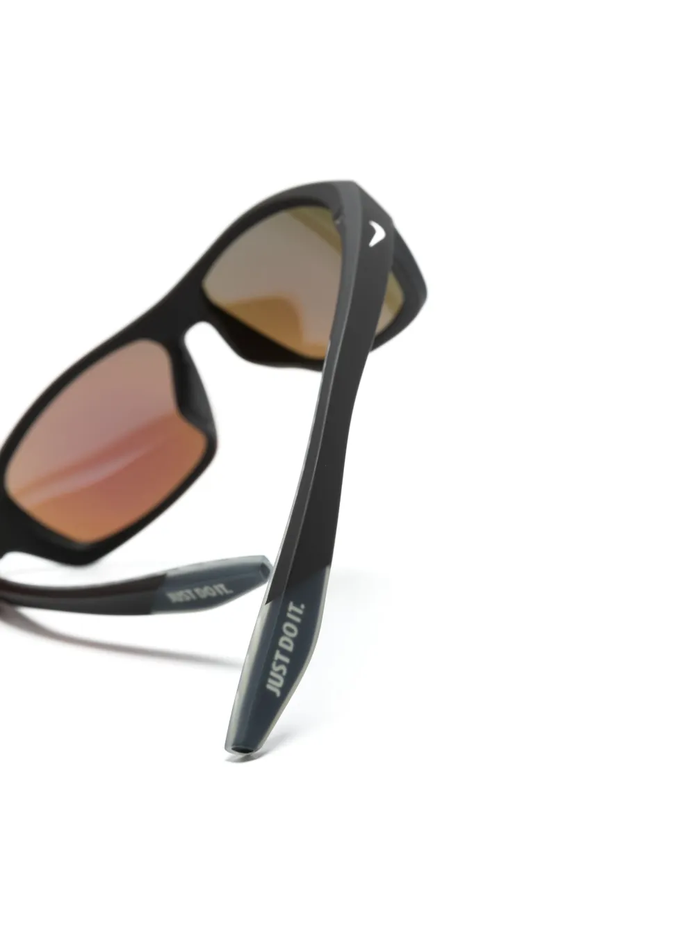 Shop Nike Brazen Boost M Rectangle-frame Sunglasses In 黑色