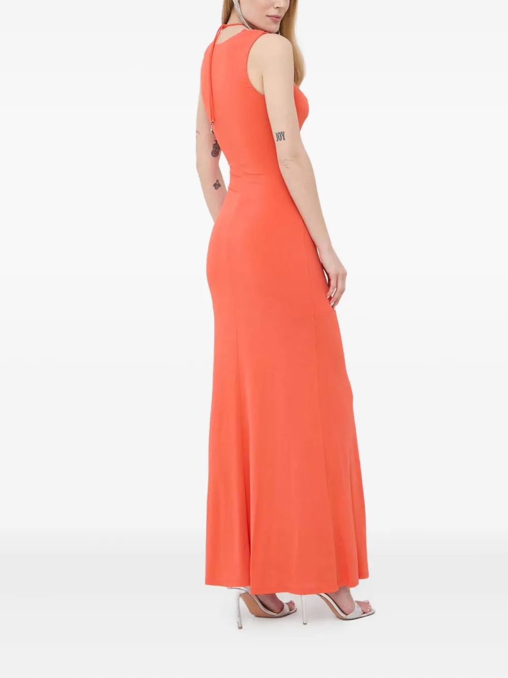 Patrizia Pepe Maxi-jurk met uitgesneden details Oranje