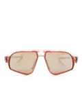 Nike Flyfree navigator-frame sunglasses - Red