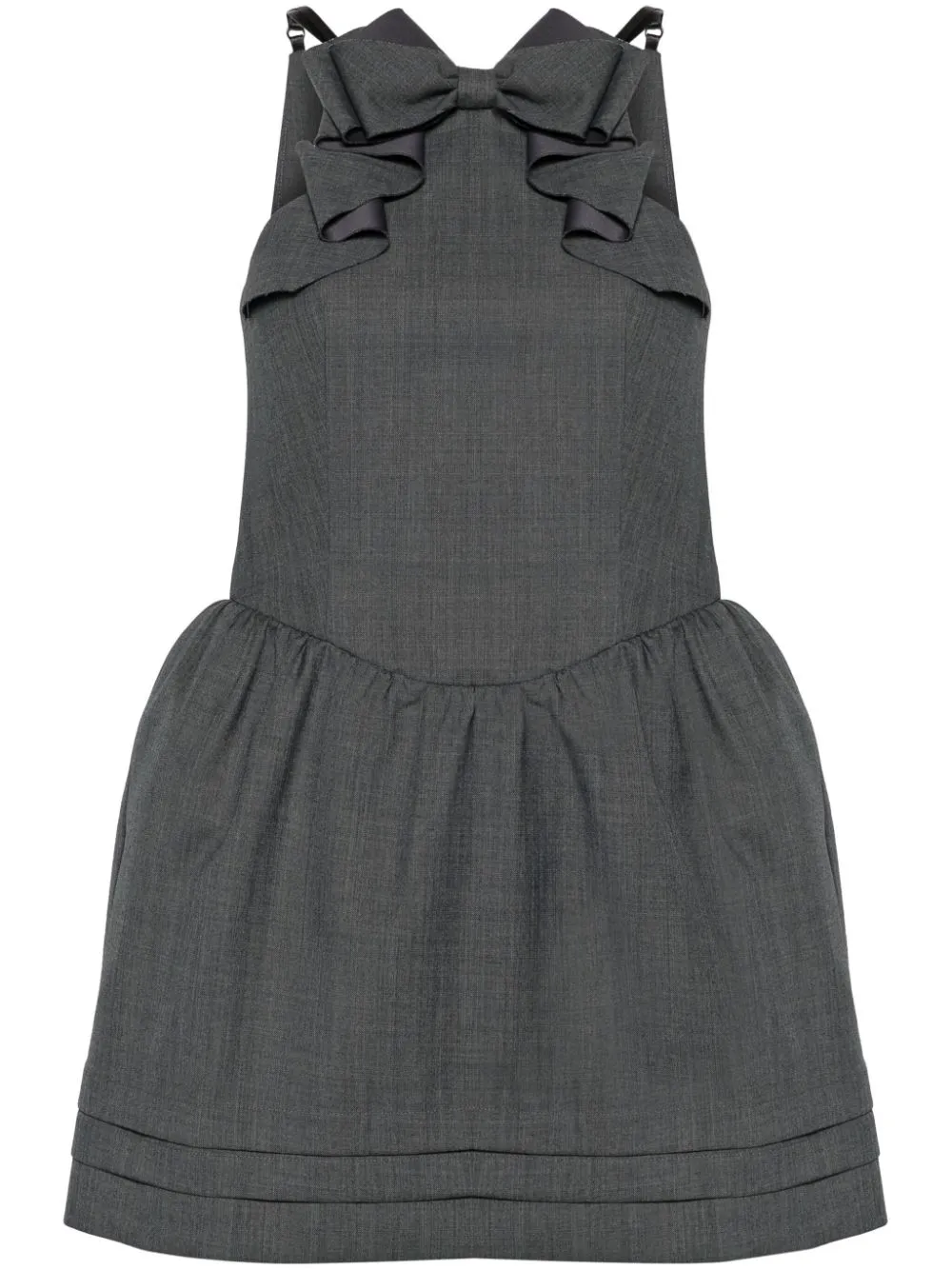 SHUSHU-TONG CHAMBRAY MINI DRESS