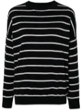 Lorena Antoniazzi striped cotton blend jumper - Blue