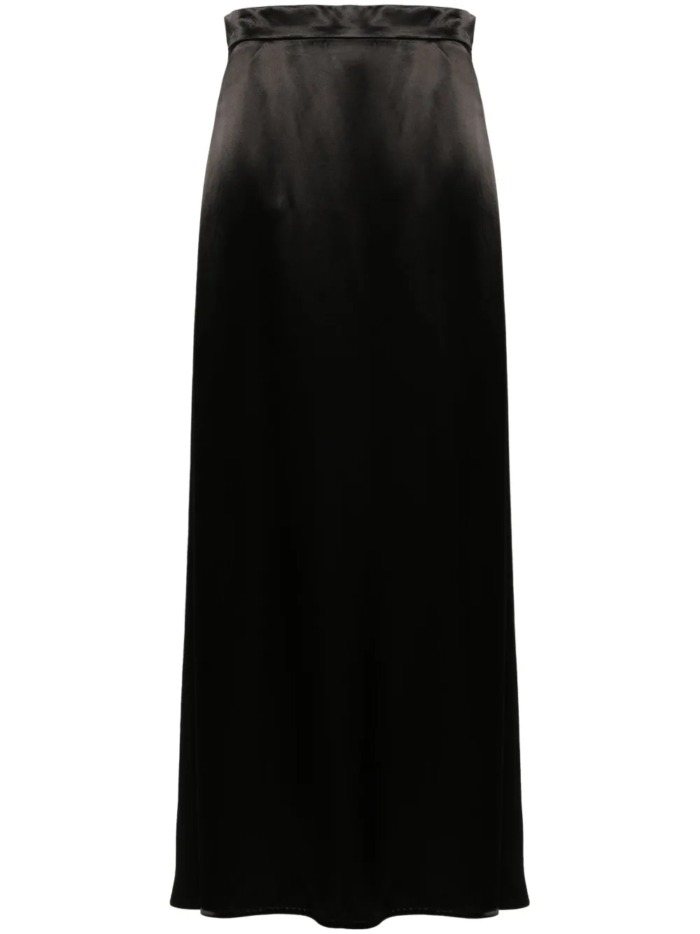 Jil Sander Satin-finish Maxi Skirt In Black