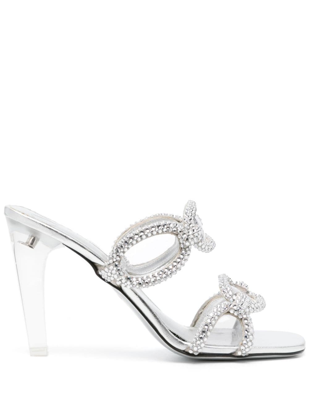 Chain 1967 embellished slide sandals