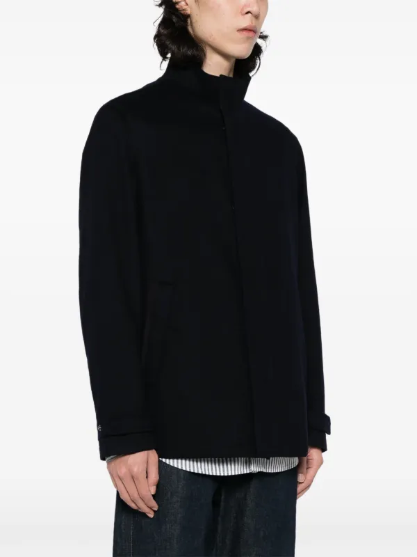 Paul & Shark Cashmere zip-up Coat | Blue | FARFETCH