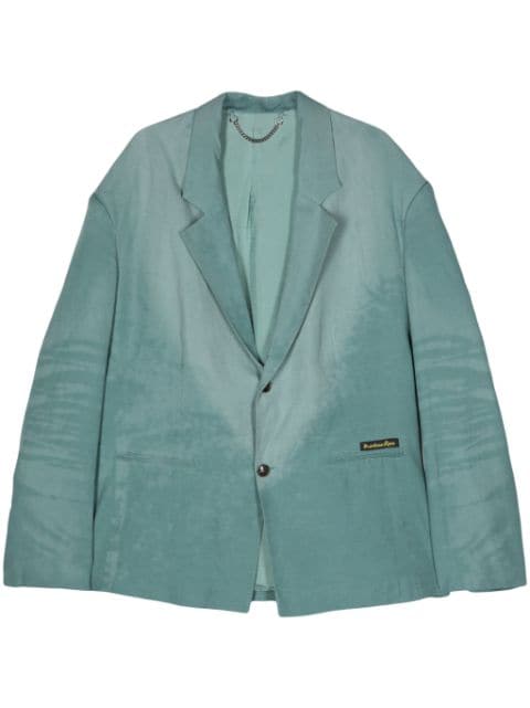 Martine Rose bleached-effect poplin blazer