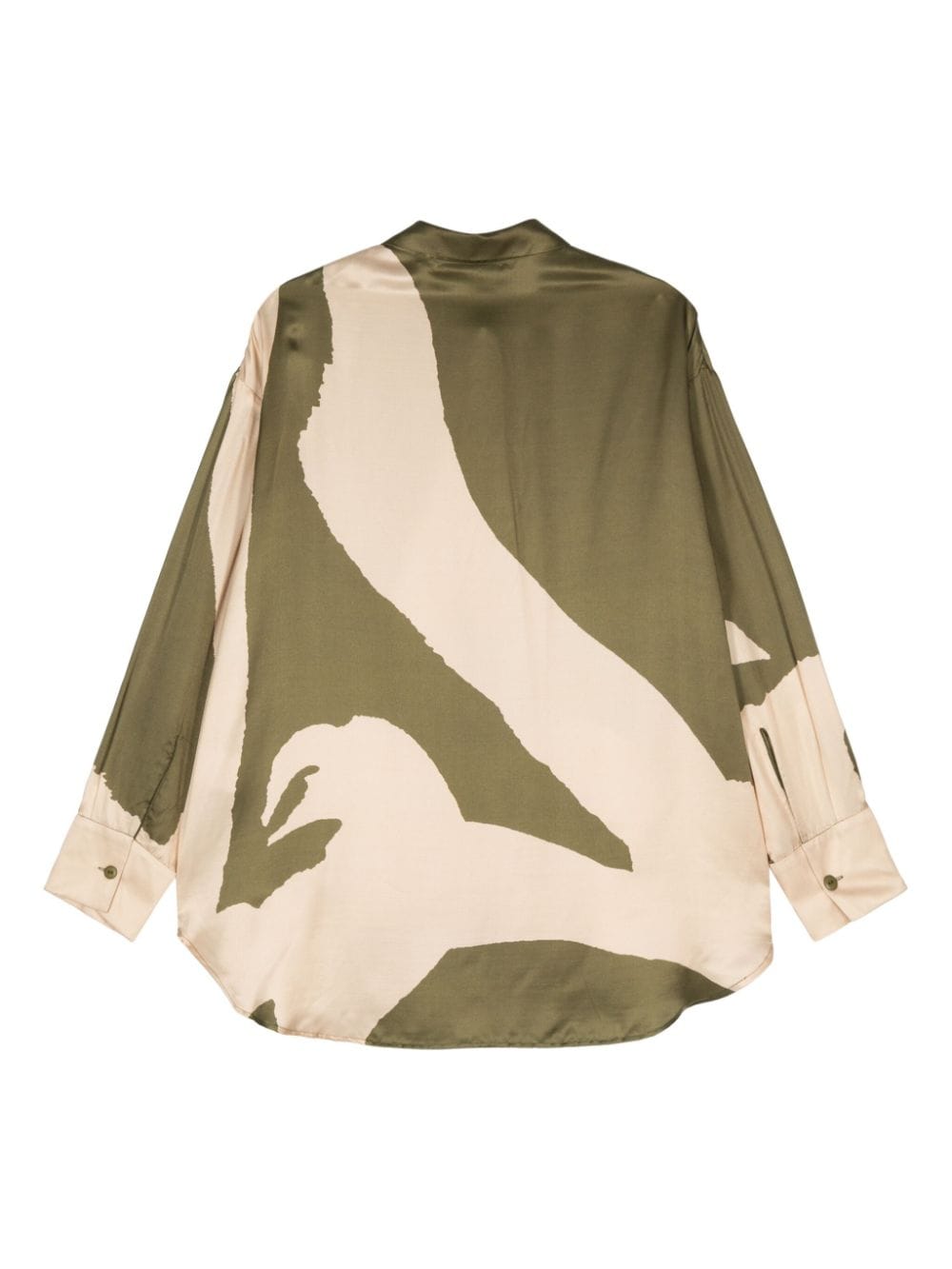 AERON Flint blouse met abstracte print - Groen