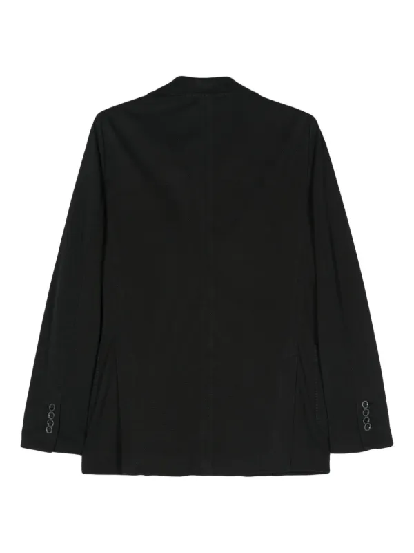 Circolo 1901 Textured Cotton Blazer | Black | FARFETCH CA