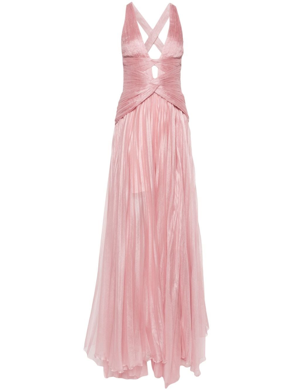 Shop Iris Serban Karina Pleated Gown In Pink