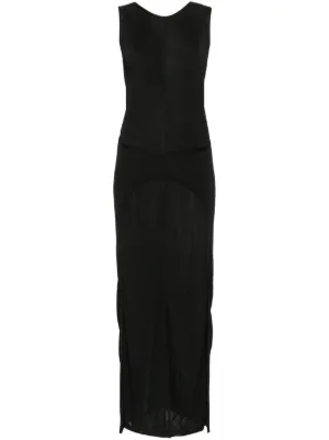 Pleats Please Issey Miyake ノースリーブ プリーツドレス | ブラック