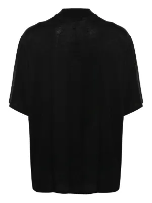 Tシャツ・カットソー THE ATTICO Women Tunic Tops 250WCT00173 JJJ025AA 100 Black The Attico Women's Zip Front T-Shirt in Black The Attico