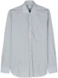 Barba striped cotton shirt - Green