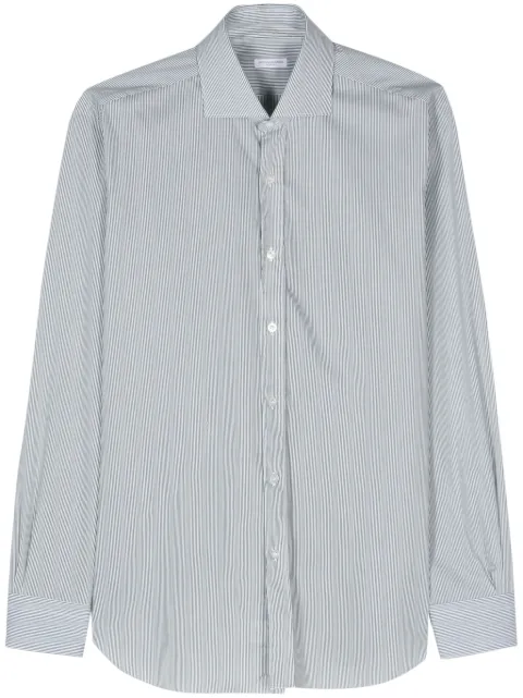 Barba striped cotton shirt