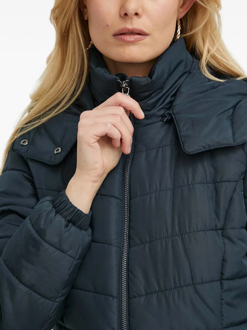 Armani Exchange Donsjack met capuchon Blauw