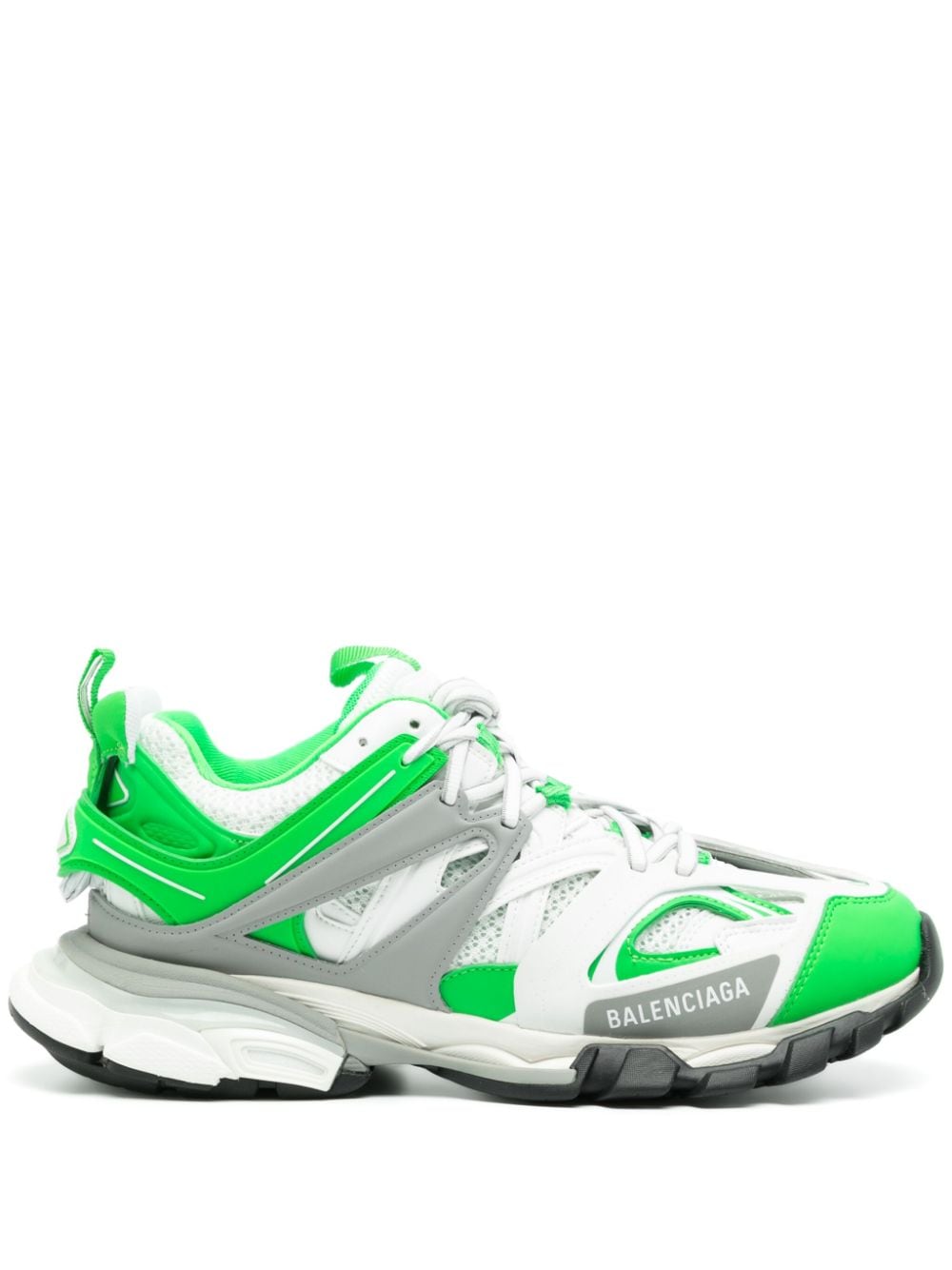 Balenciaga Track Layered Sneakers In Green