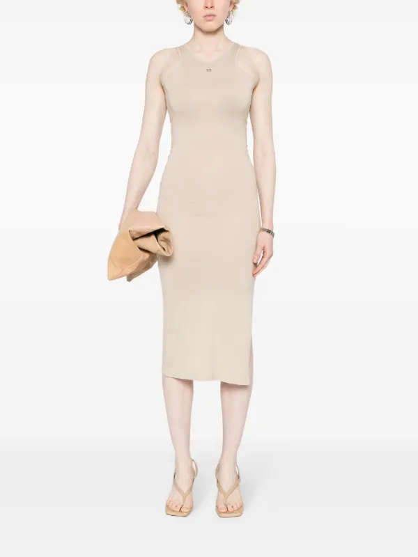 Coperni Tank Top Midi Dress | Neutrals | FARFETCH GE