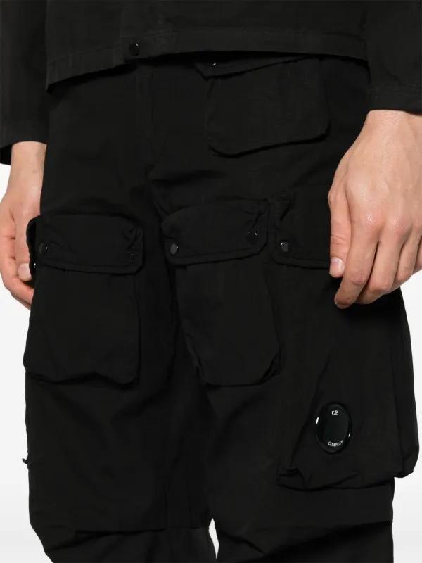 C.P. Company リップストップ カーゴパンツ | ブラック | FARFETCH JP