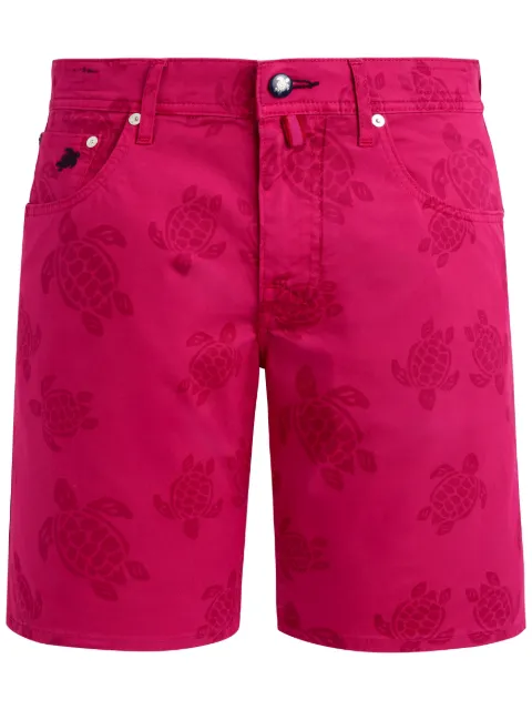 Vilebrequin logo-print cotton-blend shorts